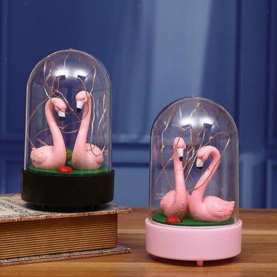 Dome Display Flamingo Baby Night Light Nursery Children Room Lighting Lamp   382513275262